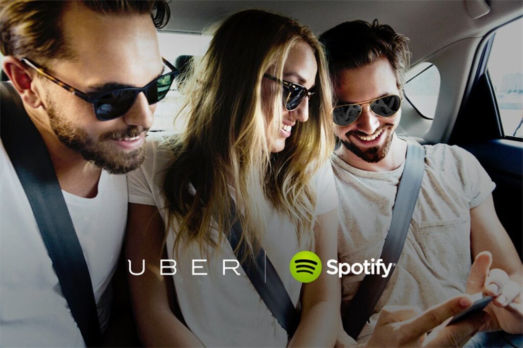 Uber and Spotify cross-promotion campaign