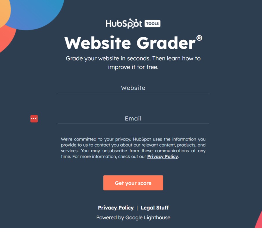 high converting landing page form example