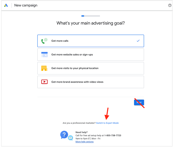 Google Ads new account setup