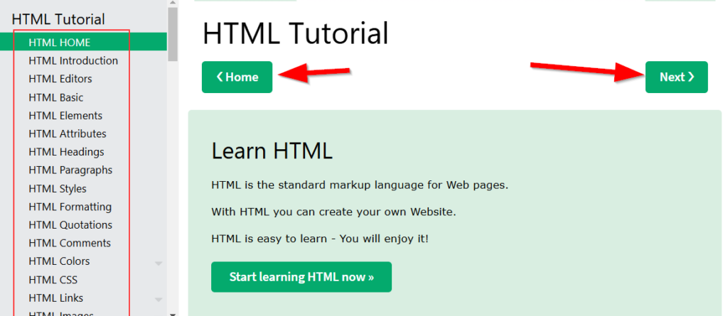 w3schools screenshot