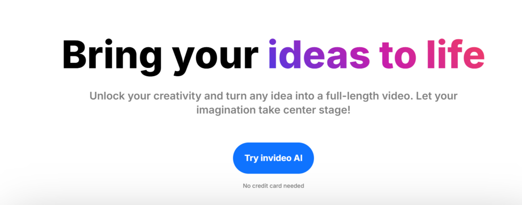 invideo ai screenshot