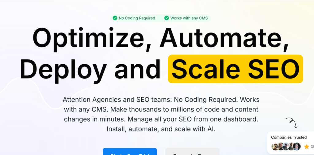 Alli AI home page