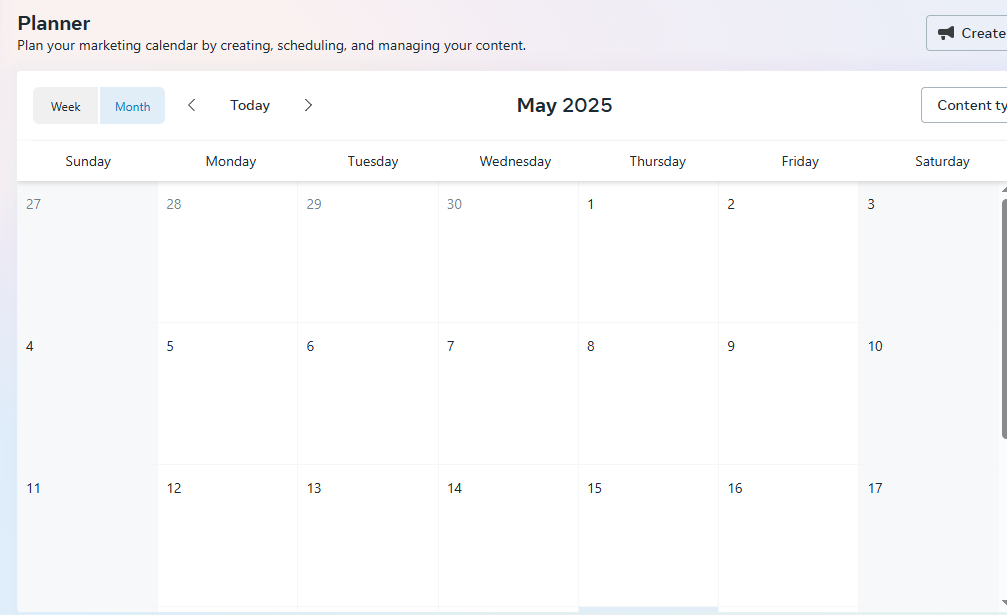Meta content planner