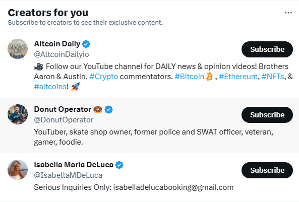 X algorithm recommending relevant accounts