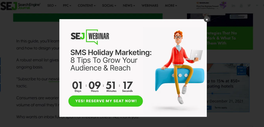 webinar lead magnet example