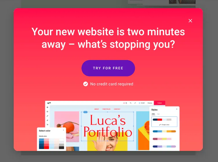 free trial lead magnet example