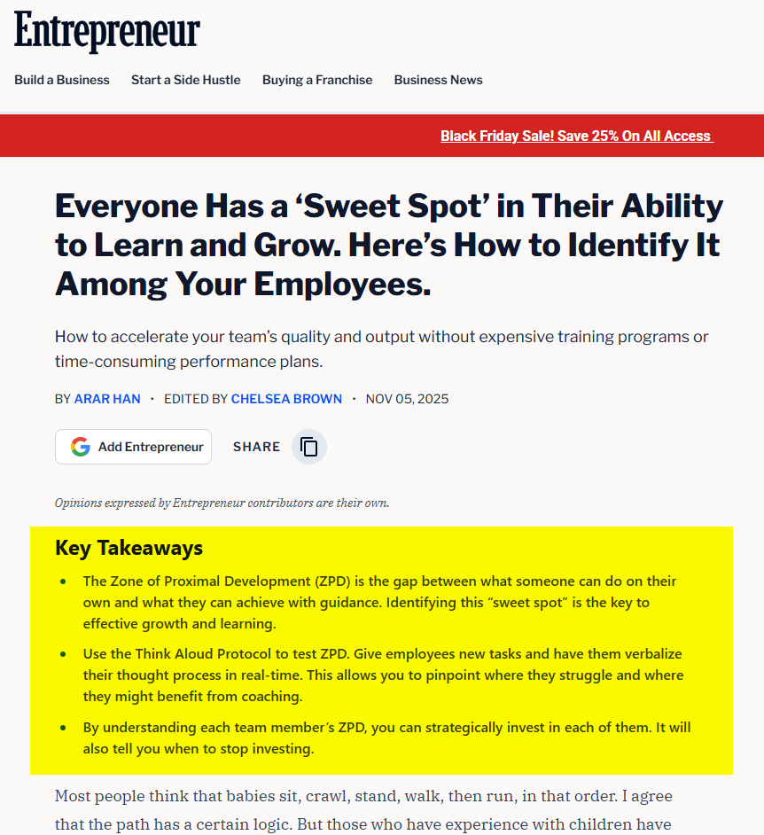 key takeaways in the article example