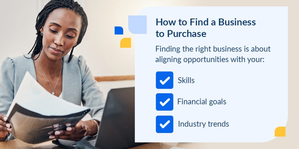 how to find the right business to buy