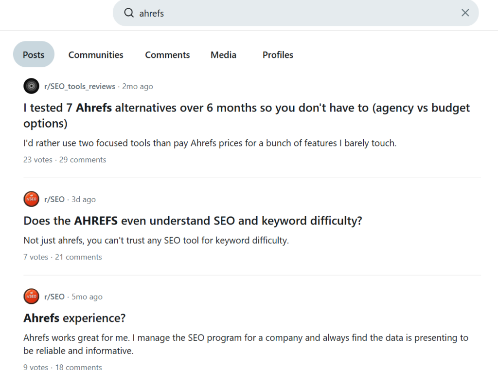 Reddit screenshot