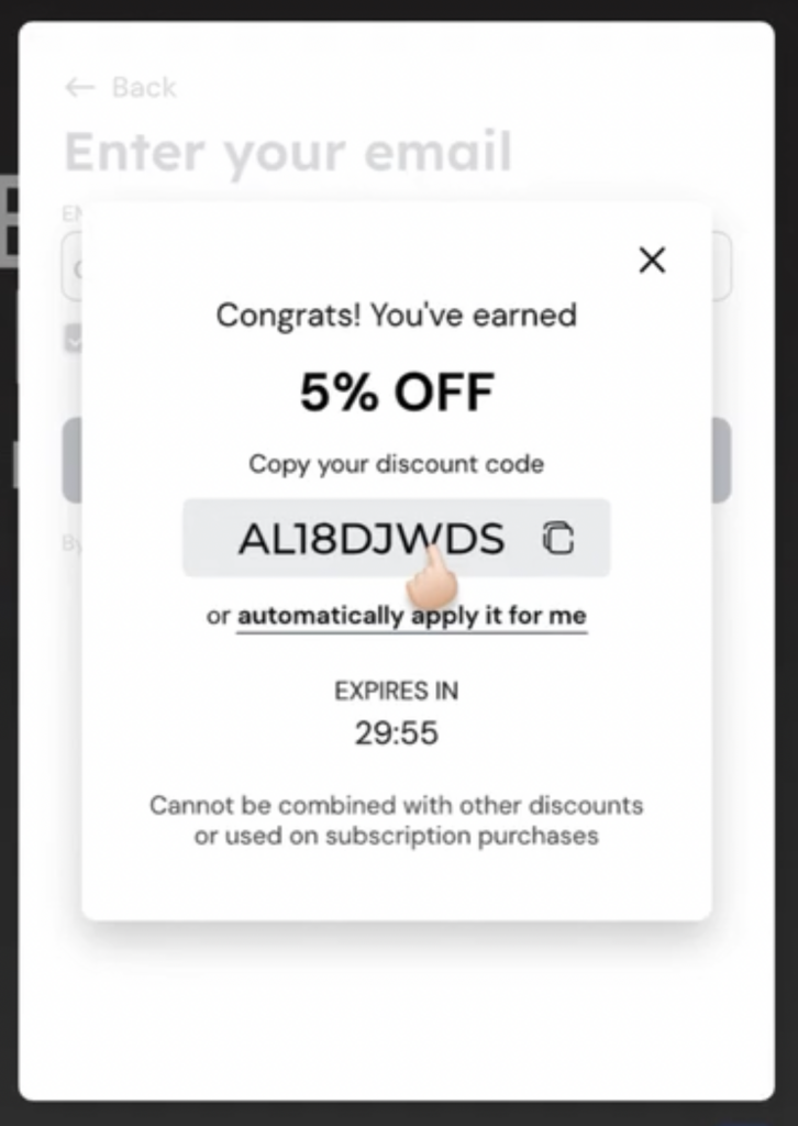 Impact of countdown timer on conversions